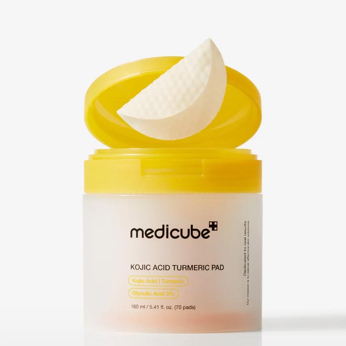 MEDICUBE KOJIC ACID TURMERIC TONER PAD