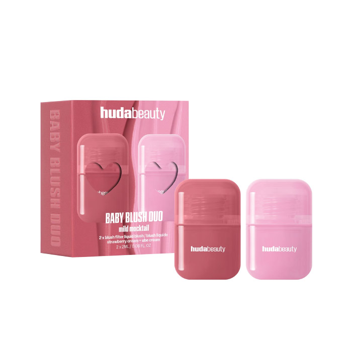 HUDA BEAUTY BABY BLUSH DUO MILD COCKTAIL STRAWBERRY & UBE CREAM