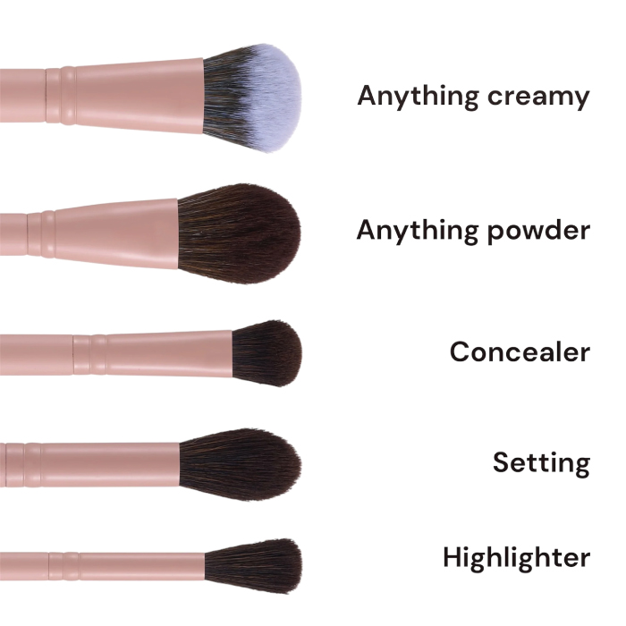 ROYAL COSMETICS EVERYDAY ESSENTIALS - 11 PIECE BRUSH SET WITH BAG