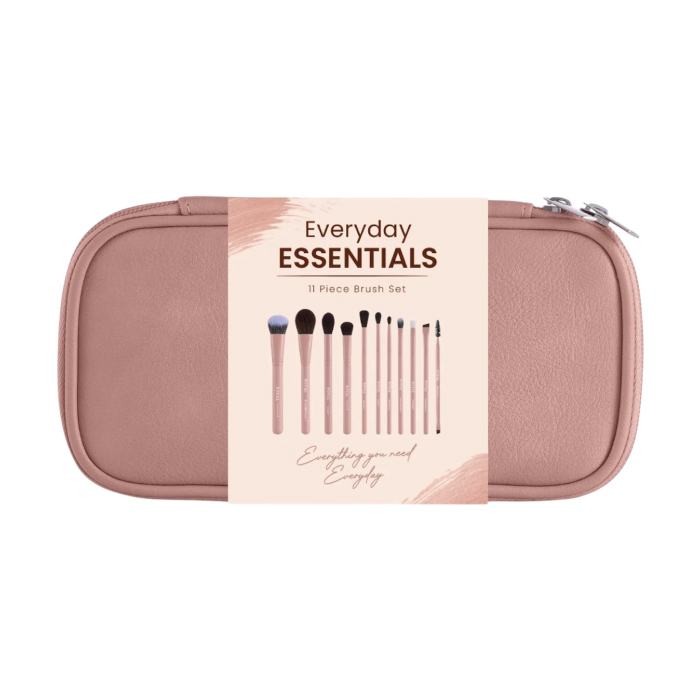 ROYAL COSMETICS EVERYDAY ESSENTIALS - 11 PIECE BRUSH SET WITH BAG