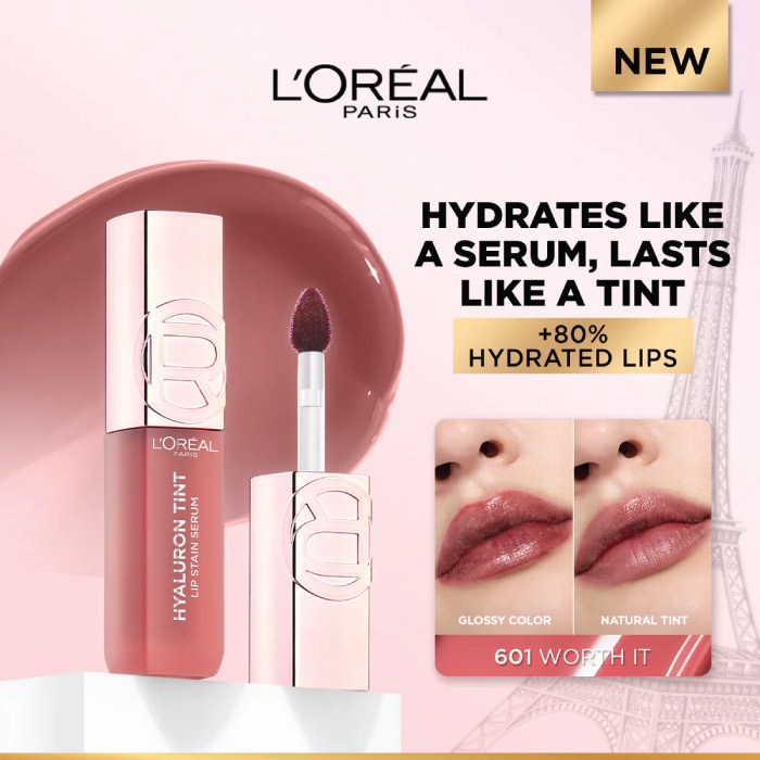 L'OREAL HYALURON TINT LIP STAIN SERUM