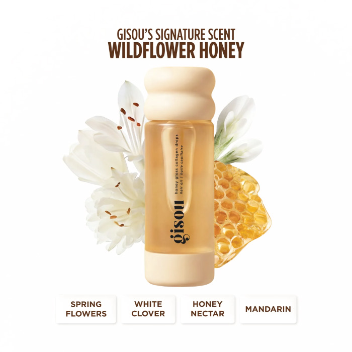 GISOU HONEY GLOSS COLLAGEN DROPS HAIR OIL 20ML