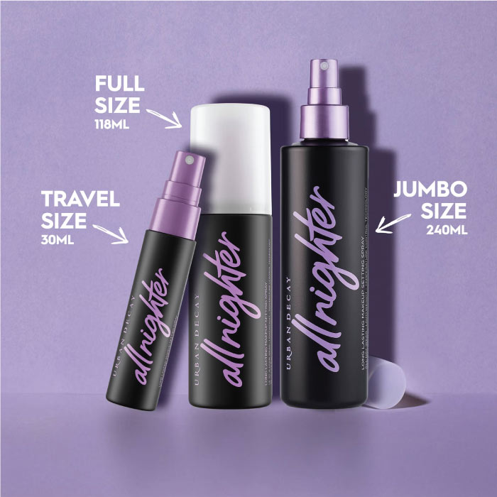 URBAN DECAY ALL NIGHTER WATERPROOF NATURAL FINISH SETTING SPRAY