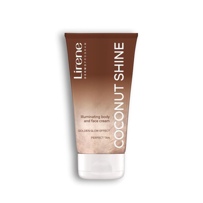 LIRENE COCONUT SHINE ILLUM BODY & FACE CREAM 150ML