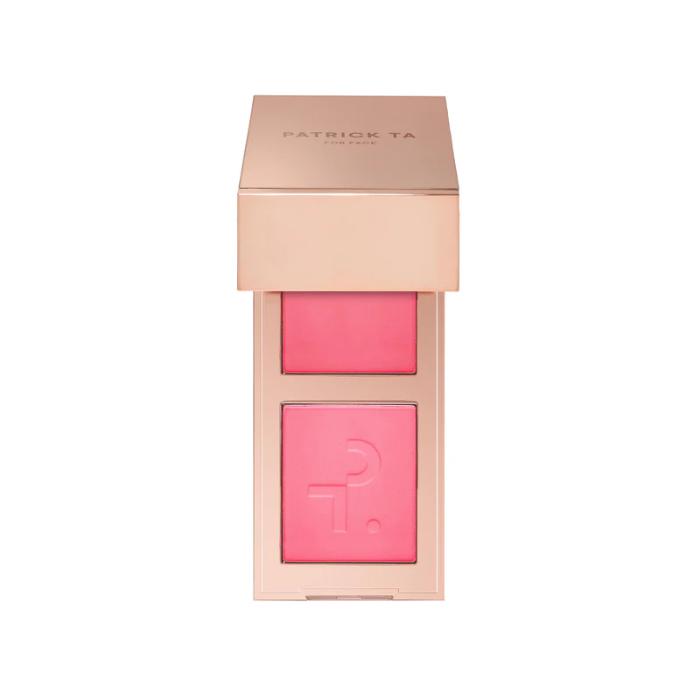 PATRICK TA MINI MAJOR HEADLINES DOUBLE-TAKE CREME & POWDER BLUSH DUO