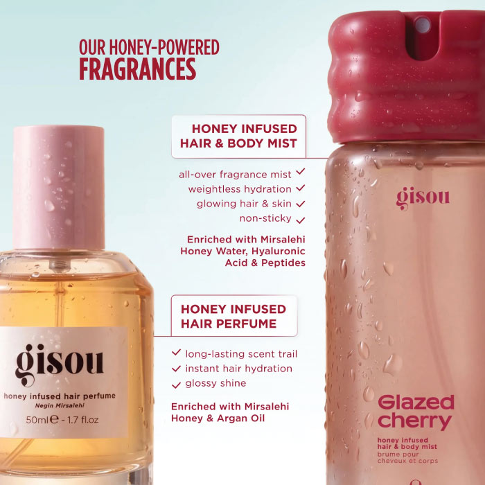 GISOU HONEY INFUSED HAIR & BODY MIST GLAZED CHERRY 100ML
