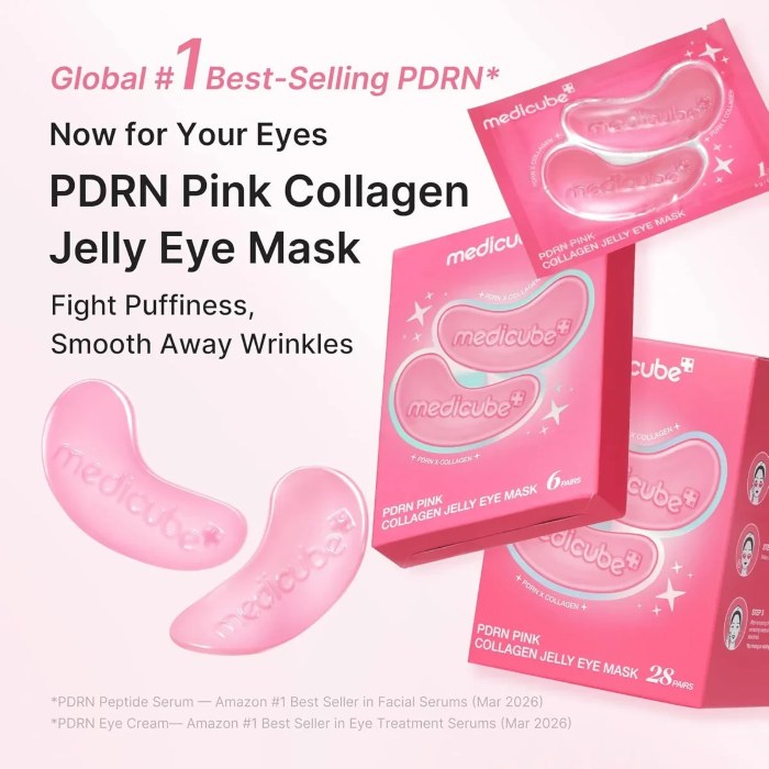 MEDICUBE PDRN PINK COLLAGEN JELLY EYE MASK