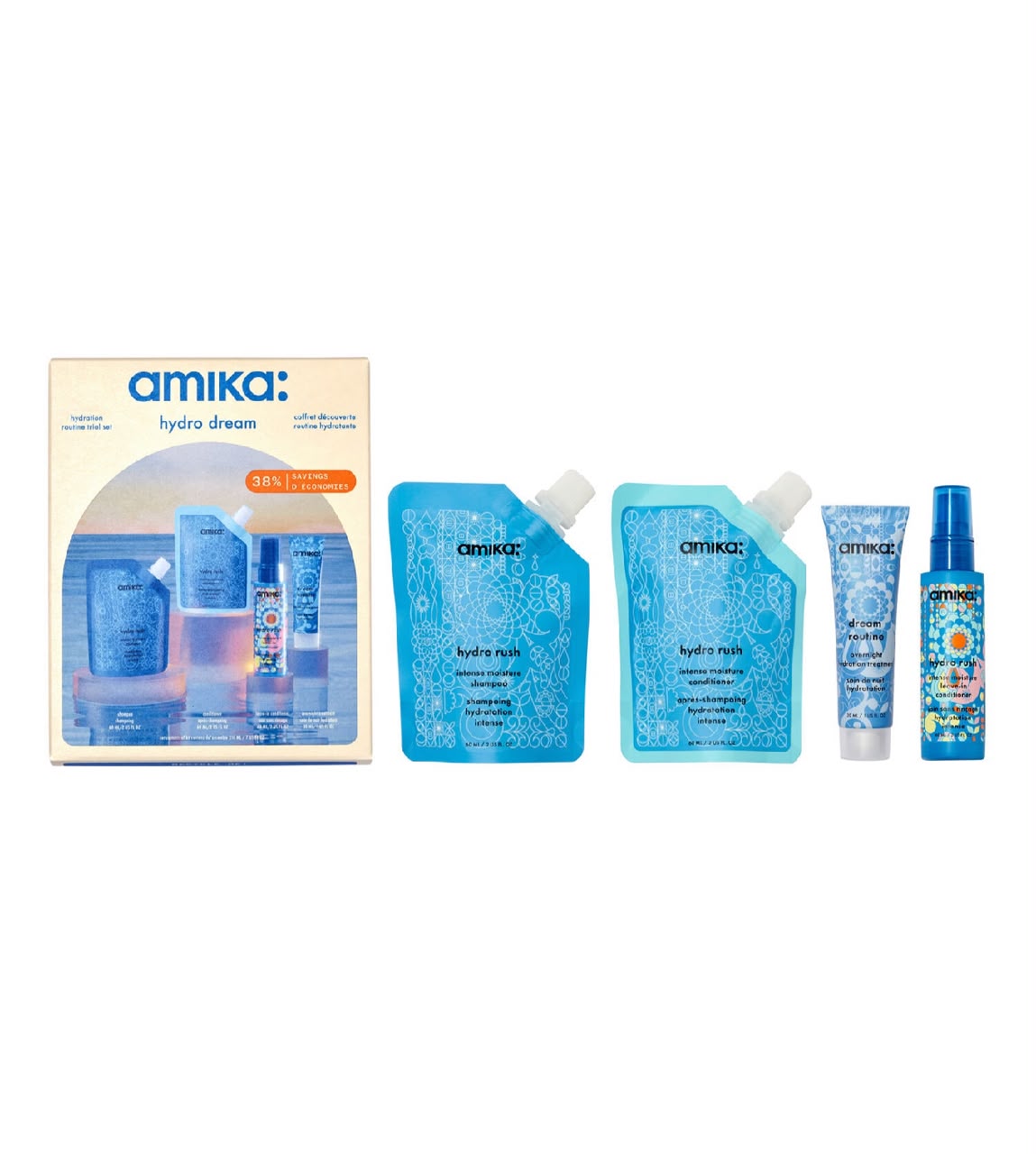 AMIKA HYDRO RUSH SHAMPOO & CONDITIONER SET