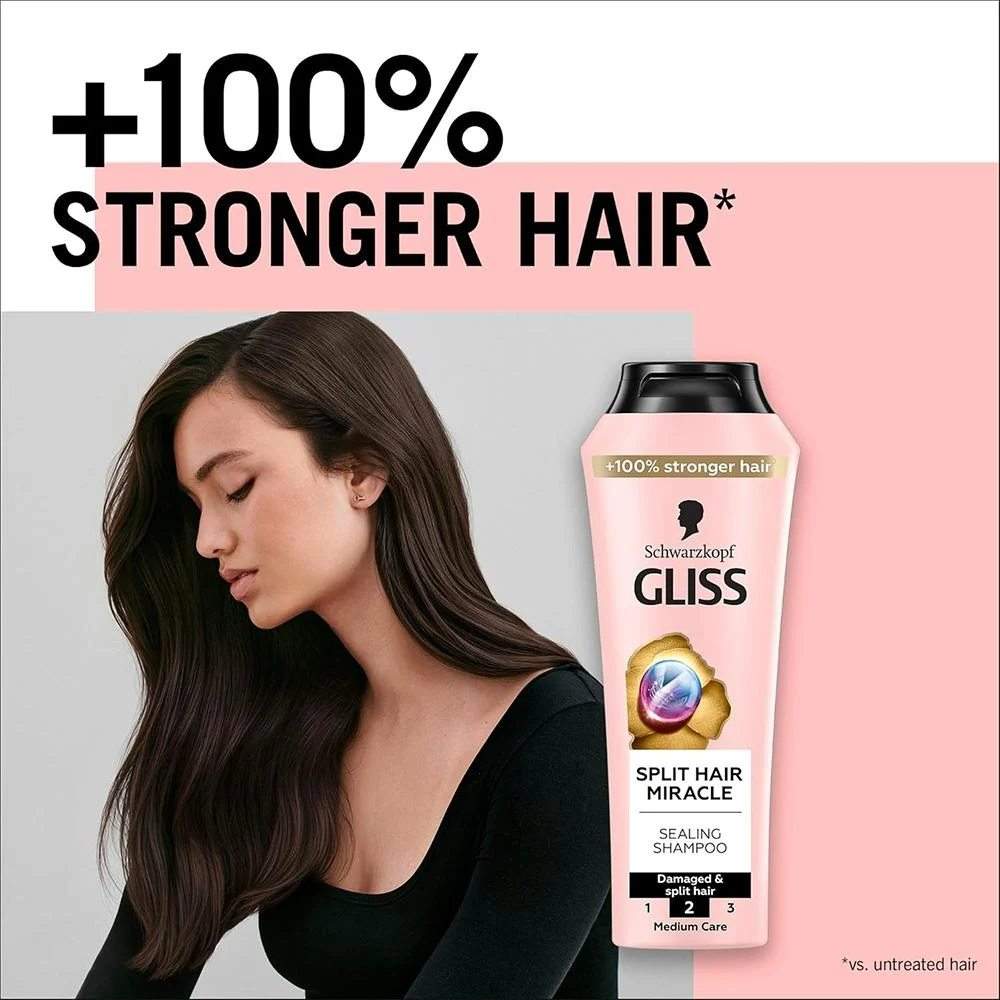 SCHWARZKOPF GLISS SHAMPOO SPLIT HAIR MIRACLE 400ML