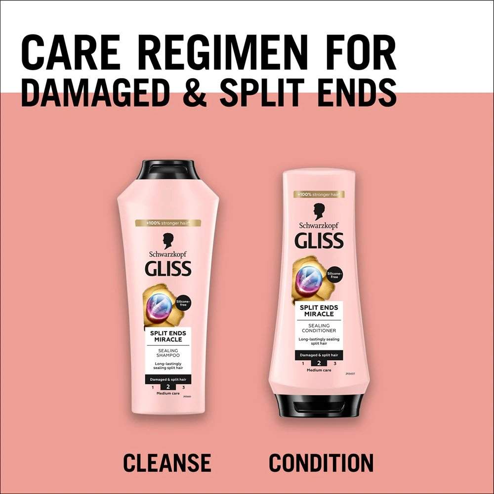 SCHWARZKOPF GLISS SHAMPOO SPLIT HAIR MIRACLE 400ML