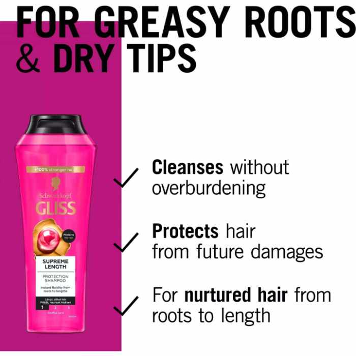 SCHWARZKOPF GLISS SHAMPOO SUPREME LENGTH 400ML
