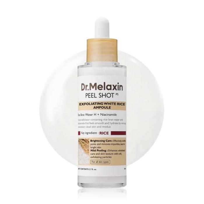 DR MELAXIN PEEL SHOT GLOW RICE PEELING AMPOULE 80ML