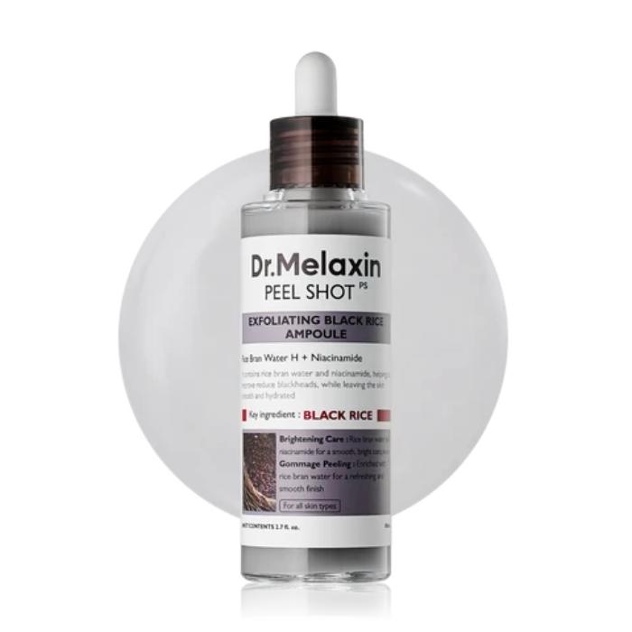 DR MELAXIN PEEL SHOT EXFOLIATING BLACK RICE AMPOULE 80ML