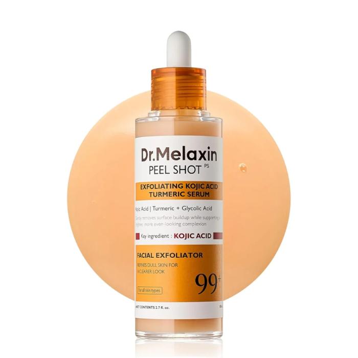 DR MELAXIN PEEL SHOT EXFOLIATING KOJIC ACID TURMERIC SERUM 80ML