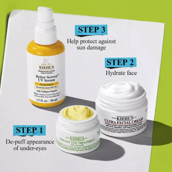 KIEHL'S MOISTURIZE AND HELP PROTECT SET FOR FACE AND EYE