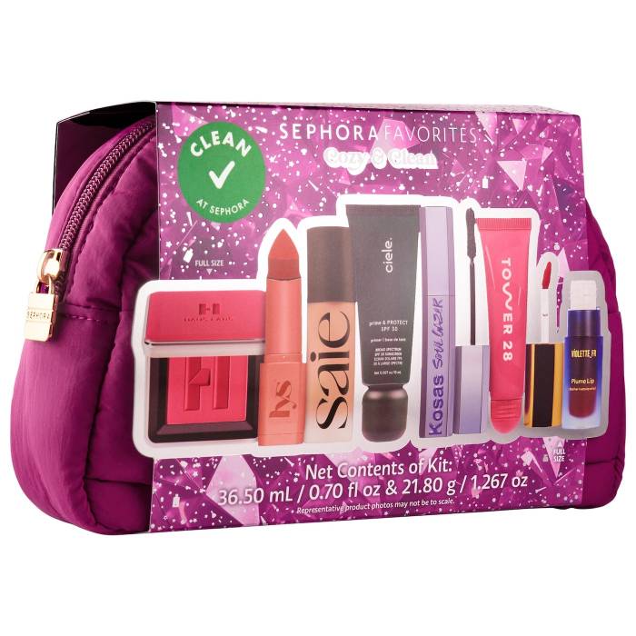 SEPHORA FAVORITES COZY & CLEAN MAKEUP VALUE SET
