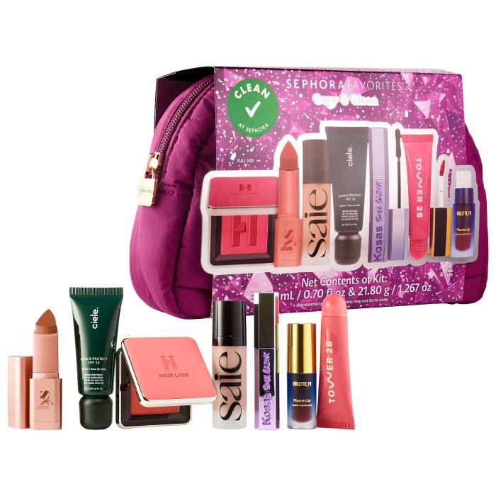 SEPHORA FAVORITES COZY & CLEAN MAKEUP VALUE SET
